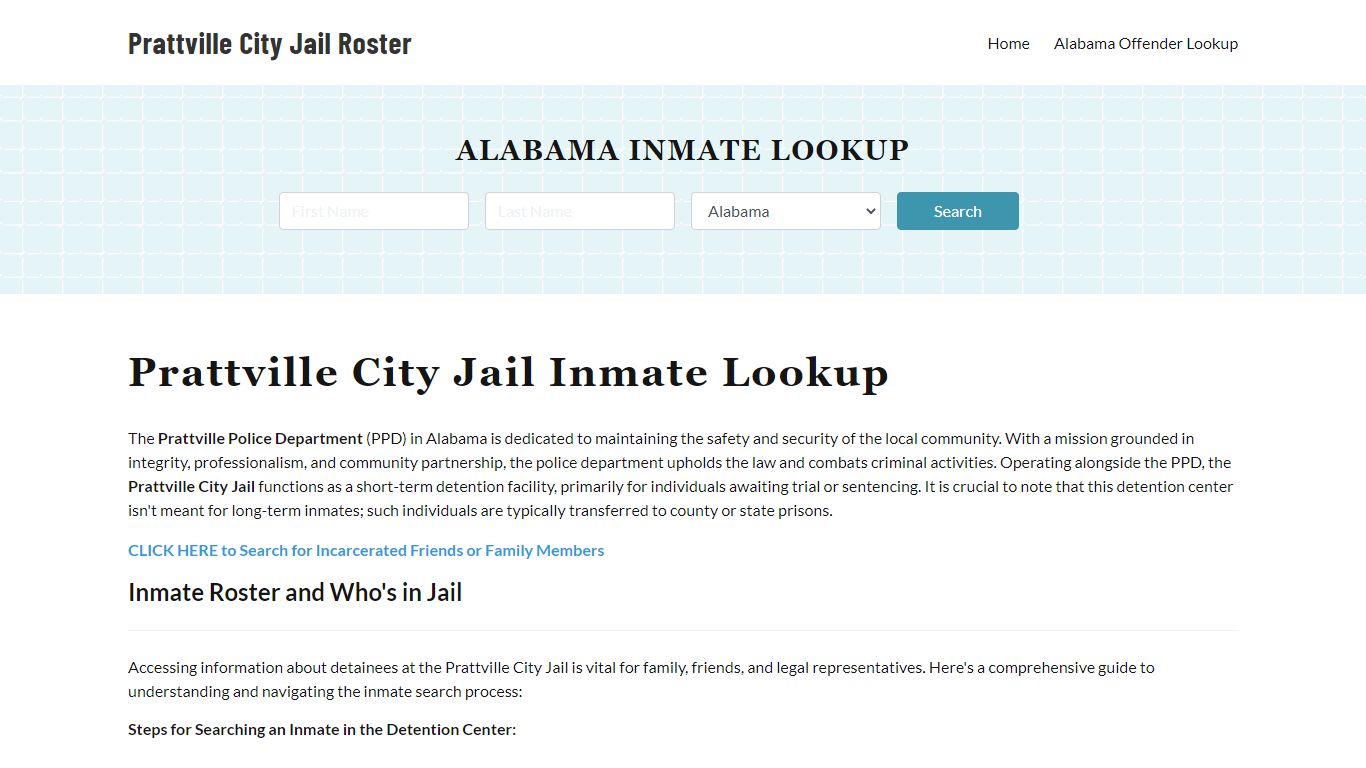 Prattville Police Department & City Jail, AL Inmate Roster, Arrests ...